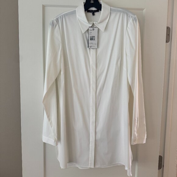 Lafayette 148 NY White Tunic Shirt - Picture 1 of 4